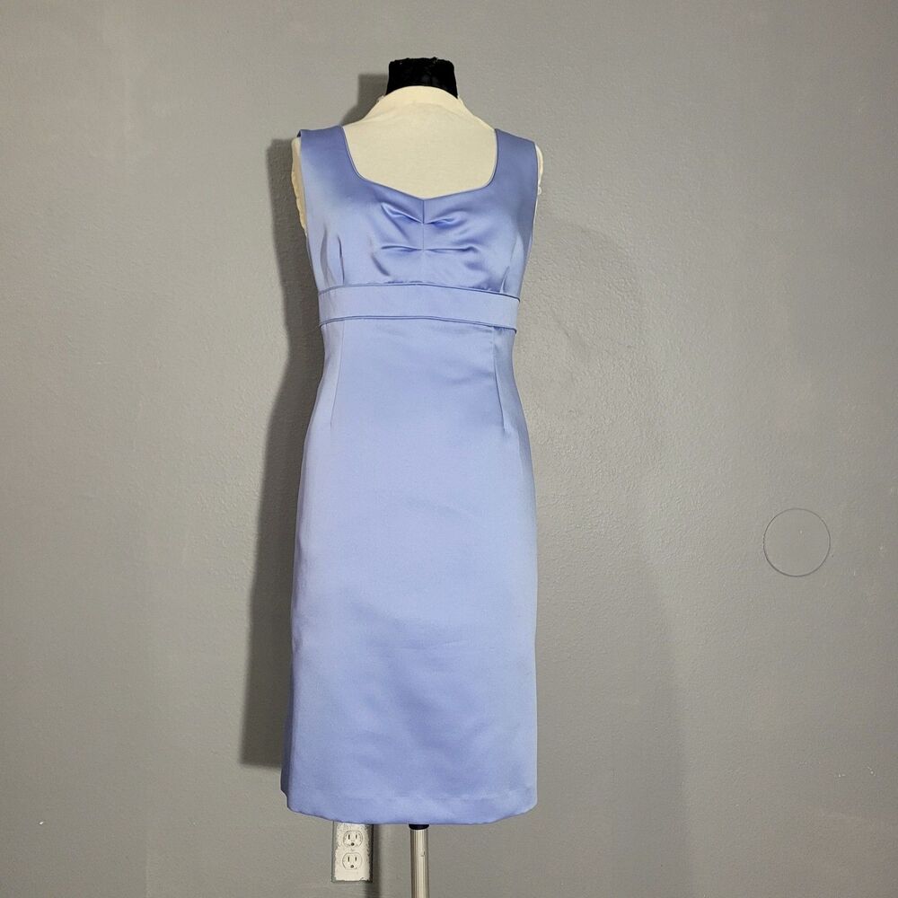Tahari Womens Light blue Sheath Dress Sz 16 Regular
